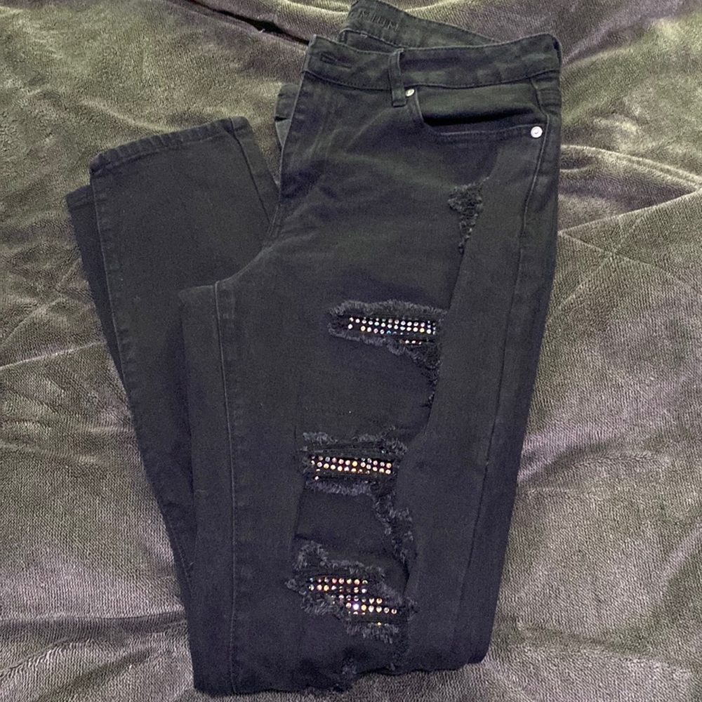 Black skinny supreme flex jeans